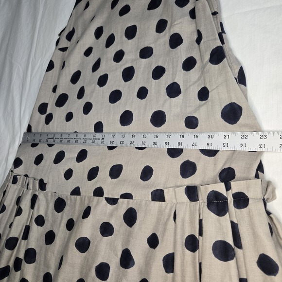 NY 77‎ Dress Polka Dot Sleeveless  Pockets Zipper  Size S/M Measured In Pics NWT - Picture 9 of 13